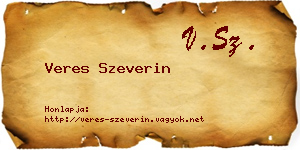 Veres Szeverin névjegykártya